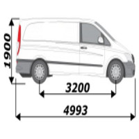 Marchepied pour Mercedes Vito L2H1