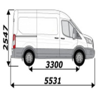 Kit habillage bois pour Ford Transit L2H2