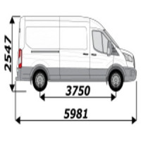 Attelage utilitaire pour ford transit 2T L3H2 