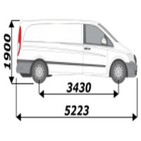 Kit habillage bois pour Mercedes Vito L3H1