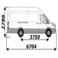 Pupitre intérieur pour Ford Transit 2T L4H3