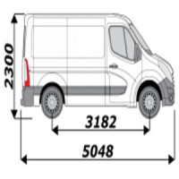 Pupitre intérieur pour véhicule Nissan NV400 L1H1
