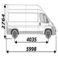 Pupitre extérieurs pour Citroën Jumper L3H3