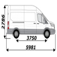 Pupitre extérieur pour Ford Transit 2T L3H3