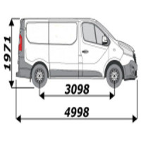 Pupitre extérieur pour véhicule Nissan NV300 L1H1