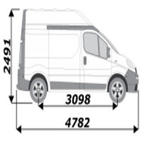 Pupitre extérieur pour Renault Trafic L1H2