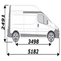 Pupitre extérieur pour Renault Trafic L1H1