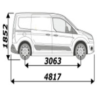 Porte-échelle utilitaire de toit pour votre véhicule Ford Connect L2H1