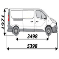 Porte-échelle utilitaire de toit pour votre véhicule Nissan NV300 L2H1
