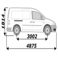 Porte-échelle utilitaire de toit pour votre véhicule Volkswagen Caddy L2