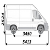 Galerie utilitaire de toit pour Fiat ducato l2h2