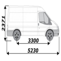 Galerie utilitaire de toit pour ford transit L2H2