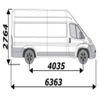 Galerie utilitaire de toit pour Citroen Jumper L4H3