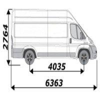 Galerie utilitaire de toit pour peugeot boxer l4h3