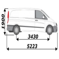 Kits amovibles pour Mercedes Vito L3H1