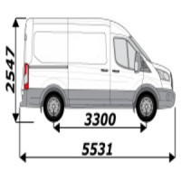 Étagères et caissons bois pour Ford Transit 2T - Aménagements pro à petit prix