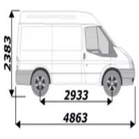 Kits amovibles pour utilitaire Ford Transit L1H2