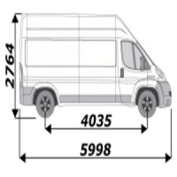 Galerie utilitaire de toit pour Citroen Jumper L3H3