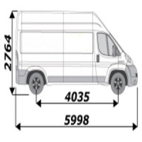 Galerie utilitaire de toit pour peugeot boxer l3h3