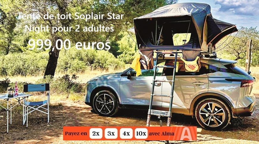 Tente de toit souple Star Night - Soplair